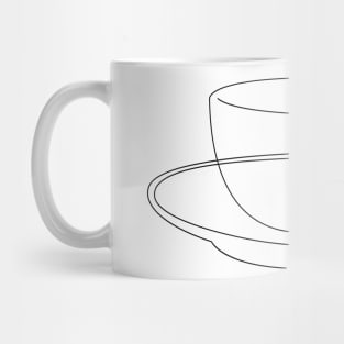 teacup or coffee cup - minimal line drawing Mug